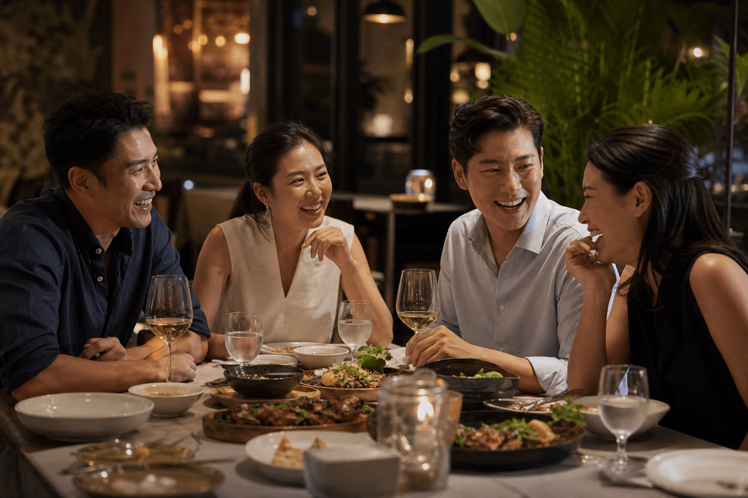 海外华人朋友聚餐